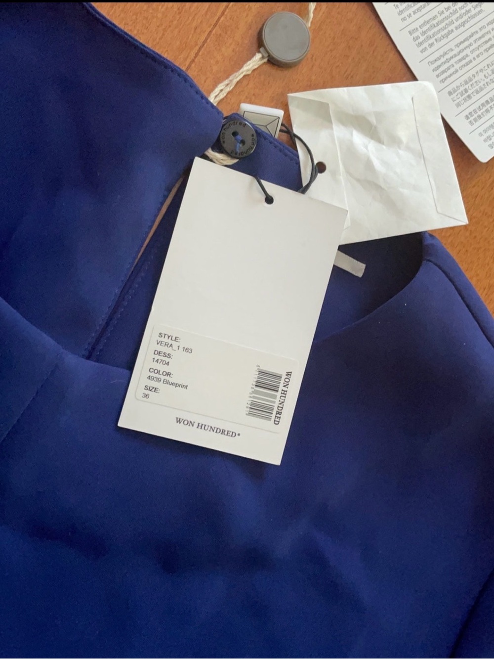 Won Hundred Blue Midi Dress - Elegant Royal Blue